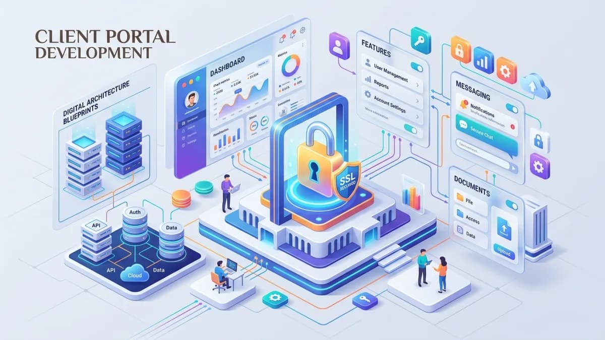 Client Portal Development: Features, Security and Architecture article cover image