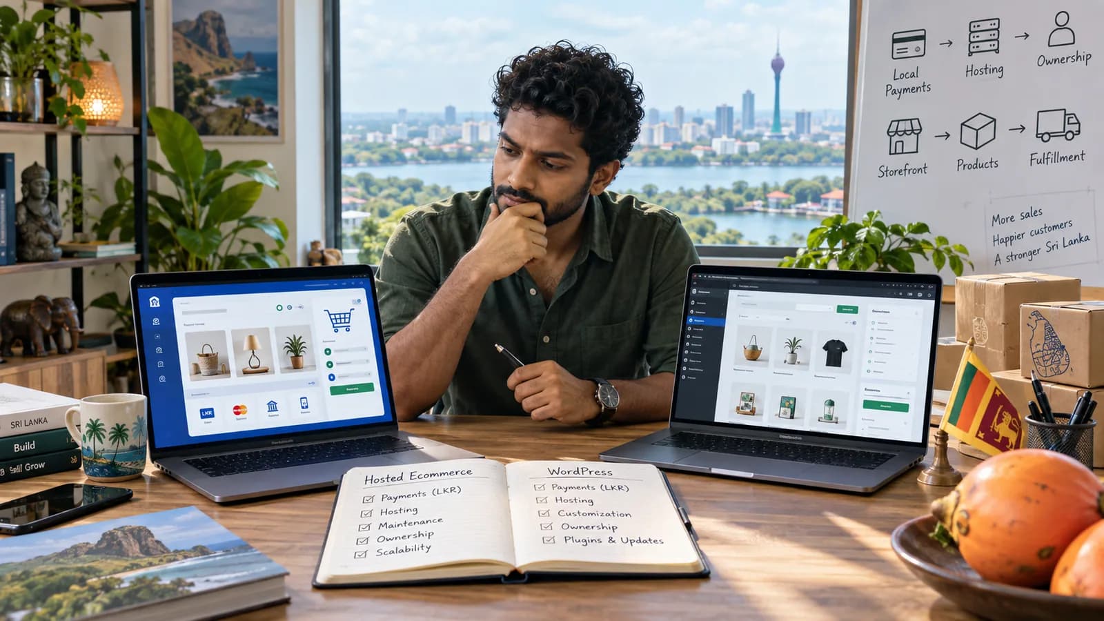 Shopify vs WordPress for Sri Lankan Businesses article cover image