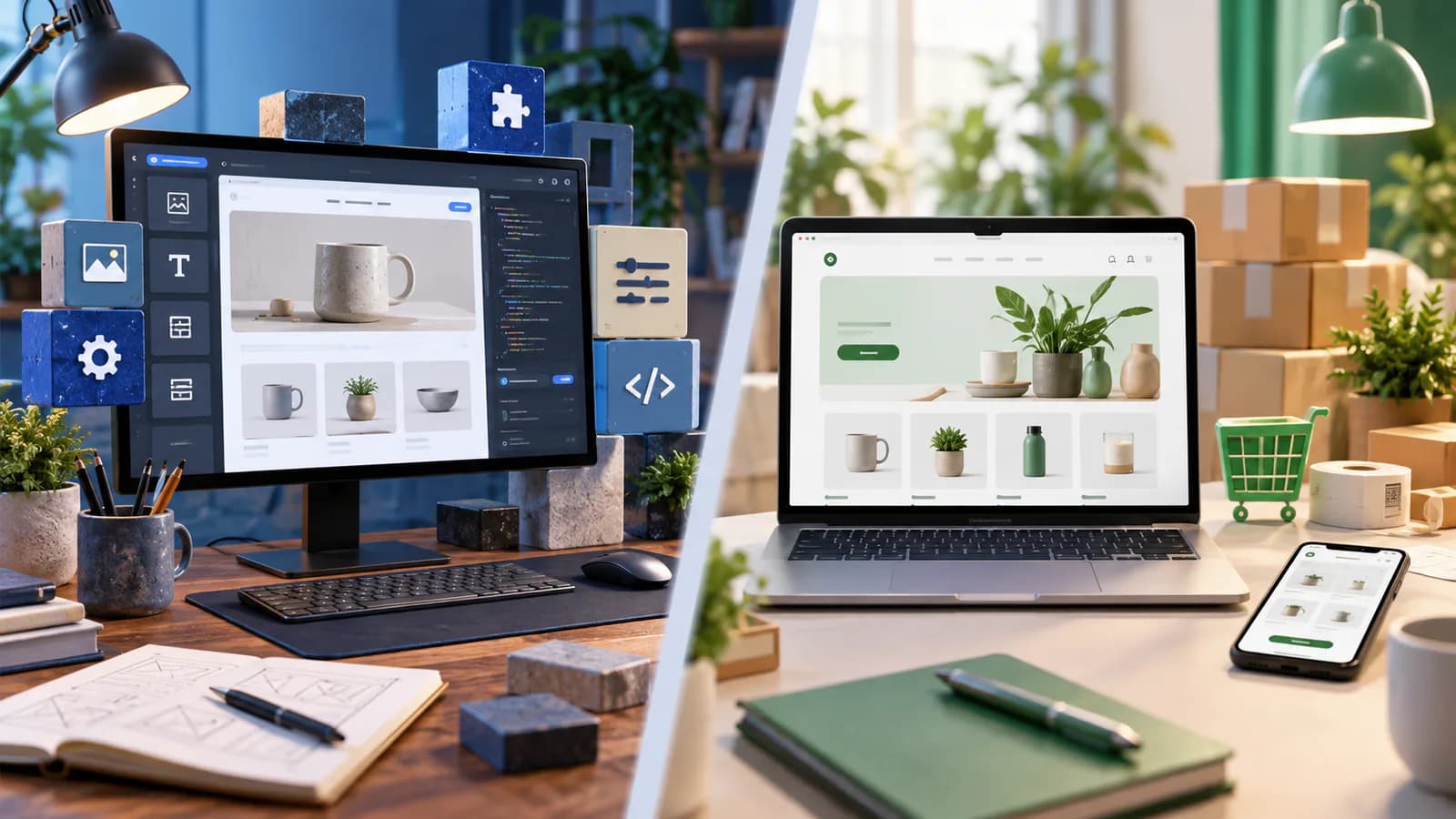 WordPress vs Shopify for Small Business E-commerce article cover image